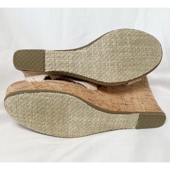 TOMS "Strappy Wedge" Natural Woven Diamond - Picture 6 of 6